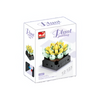 MJI Succulents Plant Puzzle Brick Assembled Designer Set Figures - 123 Pcs - Green/Yellow | MJI-13007