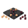Quantik board game wooden pieces spheres cylinders cubes cones light dark Gigamic