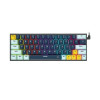 Fantech Atom63 Mk874v2 Mechanical Gaming Keyboard – 60% , 63 Total Keys , Navy Blue | MK874V2-NAB
