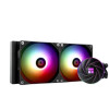 Thermalright Aqua Elite 240 BLACK ARGB Sync Liquid Cooler , 2x 120mm PWM Fans , 1550 RPM , For Intel：LGA115X/1200/1700/2011/2066 & FM1/FM2/FM2+/AM2/AM2+/AM3/AM3+/AM4/AM5 ,Black | AQUA-ELITE-240