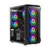 Xigmatek E-ATX Overtake RGB Large Tower Case with Glass Panels (Black) | EN43477