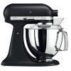KitchenAid Tilt-Head Artisan Mixer Cast Iron Black 4.8L + 3L Bowl + Flex Edge Beater | 5KSM175PSEBK