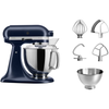 KitchenAid Mixer Tilt-Head Artisan Ink Blue 4.8L+ 3 L Bowl + Flex edge Beater | 5KSM175PSEIB
