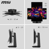 MSI MAG 273QP QD-OLED X24 26.5-inch QHD gaming monitor black front view