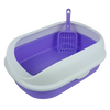 Cat Litter Box with Shovel – Purple Cat Litter Box with Shovel – Purple
