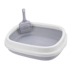 Cat Litter Box with Shovel – Grey Cat Litter Box with Shovel – Grey