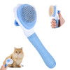 Cat Button Brush - Self-Cleaning Pet Grooming Comb | CBB-001