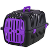 Cat Carrier Box Small - Portable Pet Travel Crate with Purple Door & Handle Cat Carrier Box Small - Portable Pet Travel Crate with Purple Door & Handle