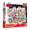 Trefl 4-in-1 Disney Minnie Mouse Puzzle - 12-24 Pcs | 34355