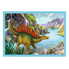 Trefl 4-in-1 Unique Dinosaurs Print Puzzle - 12-24 Pcs | 34609