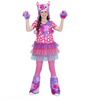 Monster Girl Costume (Dress, Hat, Gloves & Chaps) – Pink/Purple | 0159V