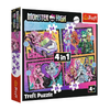Trefl 4-in-1 Exciting Day Monster High Puzzle - 35-70 Pcs | 34655