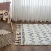 Zymta Barcelona Nelly 200 x 300 cm Winter Carpet - Cream / Petrol Blue | 8699903689850