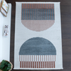 Zymta Comfy Debby 120 x 180 cm Winter Carpet - Off White / Indigo / Burnt Orange / Salmon | co1039