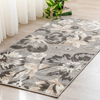 Zymta Madagascar Pansy 160 x 230 cm Decorative Carpet - Grey / White / Beige / Anthracite | 9880000761146