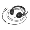 Hoco Wired Headphones With Mic 3.5mm - Black | W112