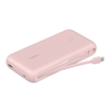 Belkin Boost Charger 20K Power Bank with Integrated USB-C Cable – Pink | BPB024HQPK