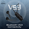 Promate Clip-On High Fidelity Wireless Dynamic Earphones - Black | LATCH.BLACK