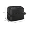 Philips Dual Air Fryer XXL 7L 2450W with digital touchscreen control panel
