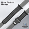 Promate Durable Two-Toned Silicone Sporty Watch Band - Black | SILIBAND-DC.BLACK