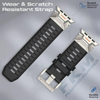 Promate Premium Sports FKM Fluoro-Rubber Watch Band - Black | SilicaBand-Pro.BLACK