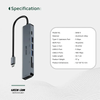 Green Lion 7-in-1 USB-C Hub with PD 87W Fast Charging | GN7N1CHUBGY