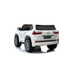 Lexus LX 570 Style Kids Ride-On Car - White | SMT-7588/W