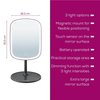 Beurer BS 47 Limited Edition Illuminated Cosmetics Mirror - Touch Sensor, Adjustable Lighting | BS 47 LE