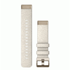 Garmin QuickFit 20 Watch Bands Cream Heathered Nylon, Cream Gold Hardware | 010-13102-07