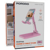 Porodo Desktop Phone & Tablet Stand with Adjustable Telescopic Rod - Pink | PDCCT19PK