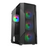 Cougar MX110 RGB Mid Tower PC Case With 4 Pre-Installed Fixed RGB Fans | 382BD20.0001