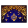 Ramadan Islamic Night Sky Decorative Backdrop with Lanterns and Moon | 7102-25