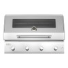 Pianeta Grill Stainless Steel Gas BBQ Grill Fry Top 750G Countertop – 4 Burners, Square Design | 1031-T