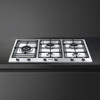 SMEG Gas Hob 90cm 5 Burners Safety Classica Satin Stainless Steel | PS906-2