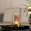Versatile Cordless Crystal Table Lamp 18 cm, Touch Control, USB Rechargeable, Gold Finish | SK854