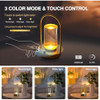 Versatile Cordless Crystal Table Lamp 18 cm, Touch Control, USB Rechargeable, Gold Finish | SK854