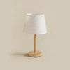 Nordic Minimalist Wooden Table Lamp - 39 cm, Warm Fabric Shade | SK857