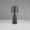 Black Metal Table Lamp  23 cm, Minimalist Design, 3 Light Levels | SK1951426