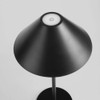 Black Wireless LED Table Lamp - 35 cm, 3 Adjustable Lights, Durable Metal | SK1951425
