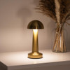 Gold Mushroom LED Table Lamp - 23 cm, Touch Dimming, 3 Light Modes | SK1951420