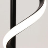 LED Spiral Metal Floor Lamp - 150 cm, Three Light Modes, Black | SK860