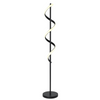 LED Spiral Metal Floor Lamp - 150 cm, Three Light Modes, Black | SK860