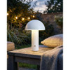 White Wireless Mushroom LED Table Lamp 22 cm with Touch Dimming | SK195146