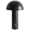 Black Wireless Mushroom LED Table Lamp 22 cm with Touch Dimming | SK195145