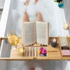 InnovaGoods Extendable Bamboo Bathtub Tray Trayth | V0103785