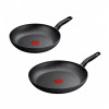 Tefal Dark Essential Mineralia+ Set of 2 Frypans 24cm/28cm | G0069053