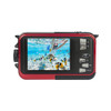 AGFA Photo Realishot – Waterproof, 24 MP, Full HD, Dual LCD Screen, 16x Digital Zoom, Digital Stabilizer, Lithium Battery - Red | WP8000RD