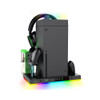 iPega Xbox Series X Multi-function RGB Vertical Stand with Charging Dock, Cooling Fan, RGB Light Strip; Game Storage & Headphone Stand - PG-XBX024S