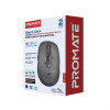 Promate Silent-Click 1600DPI Triple-Mode Rechargeable Mouse w/ Multi-Device Connectivity - Black | Blix-3M