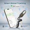 Promate Smart Carabiner Keychain with Apple Find My Precision Locator - Titanium | TagChain